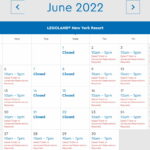 LEGOLAND New York Park Hours June 2022