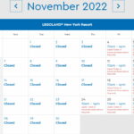 LEGOLAND New York Park Hours November 2022