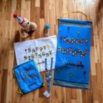 LEGOLAND New York: Lego birthday bag with a teddy bear and balloons.