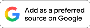 Add as a preferred source on Google Add as a preferred source on Google
