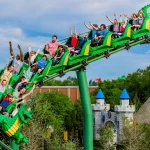 LEGOLAND New York Dragon Coaster families