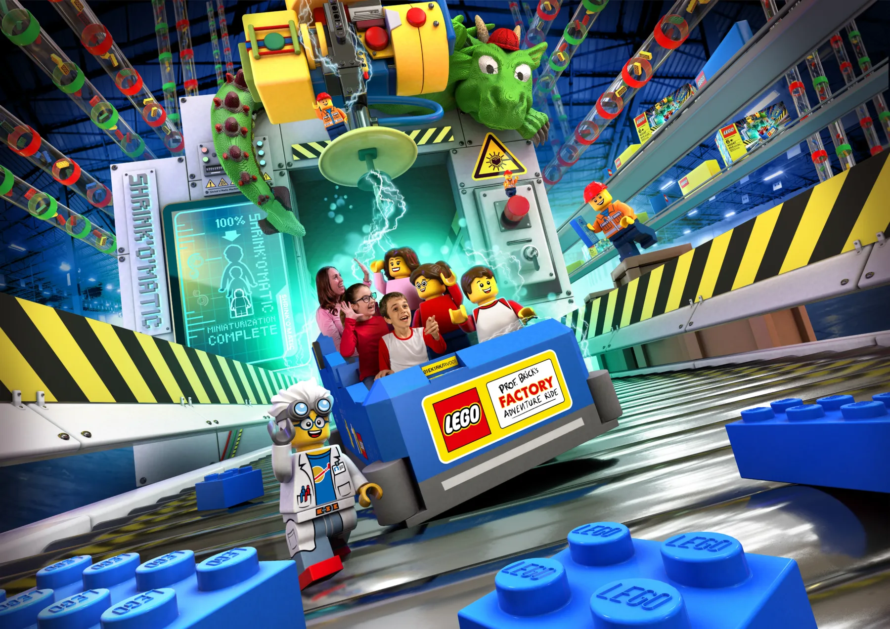 Bricktopia at LEGOLAND New York: Rides, Food, Shops & Tips 4 LEGO Factory Adventure ride at LEGOLAND New York in Bricktopia
