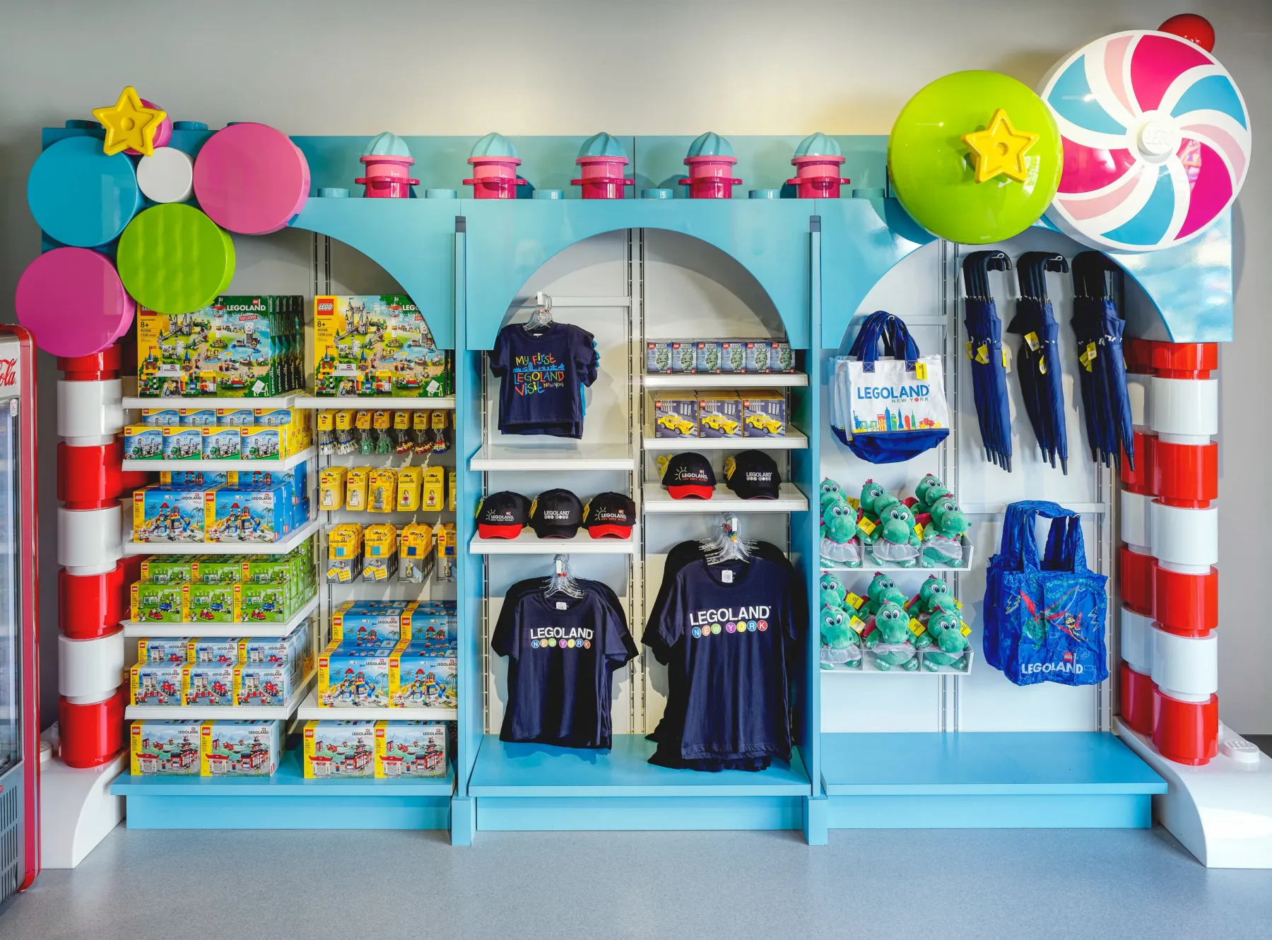 Brick Street at LEGOLAND New York: Rides, Shops, Food & Tips 14 Mini Market shop at LEGOLAND New York